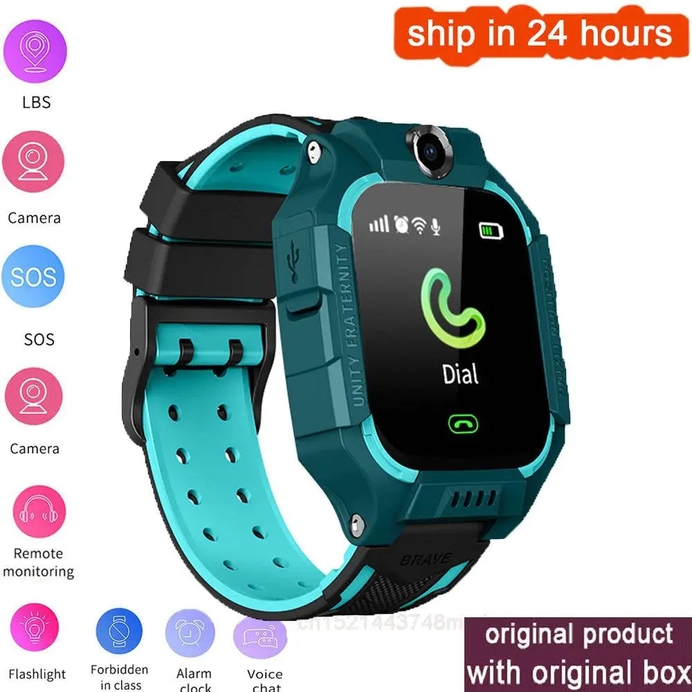 Smart Watch Kids LBS Baby Phone 2G Watch Camera SOS PK Q02 Q12 Q15 Children Smartwatch Android Ios for Boys Girls Gifts