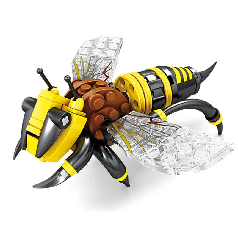 City Creativity Animal Insect Bees Dragonflies Ants Mantis Ladybugs Snails Model Building Blocks Bricks Toys For Gift