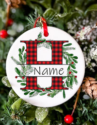 Personalized Christmas Baby Ornament Custom Name Xmas Infant Keepsake Gift Christmas Photography Accessories Christmas Ornament
