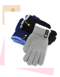 6-10 Years Old New Fashion Kids Thick Knitted Gloves Warm Winter Gloves Children Stretch Mittens Boy Girl Infant Accessories
