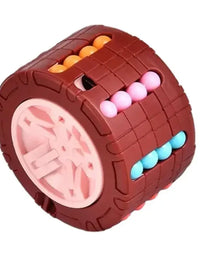 3D Cylinder Cube Toy Magical Bean Gyro Rotate Slide Puzzle Games Relieve Stress Children Educational Montessori Infant Toys Gift
