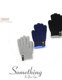 6-10 Years Old New Fashion Kids Thick Knitted Gloves Warm Winter Gloves Children Stretch Mittens Boy Girl Infant Accessories
