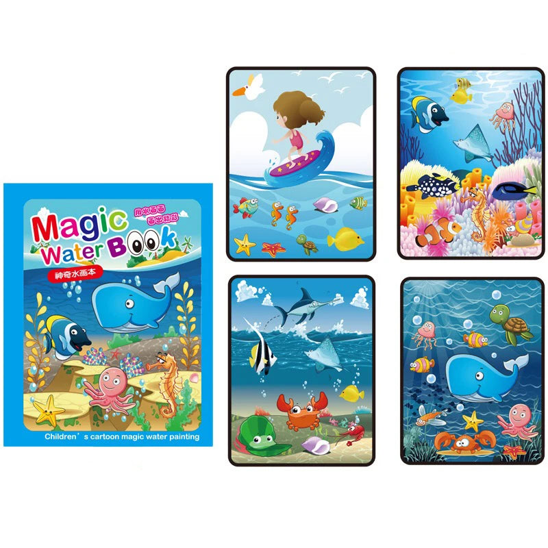 Kids Magic Water Drawing Books Coloring Books Painting Toys for Kids Birthday Christmas Gift for Boys and Girls