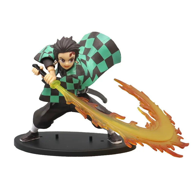 Hot Demon Slayer Anime Figure Tanjirou Agatsuma Zenitsu Kyoujurou Anime Model  Action Figure PVC collection Toy for Kids Gift