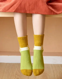 5 Pairs Warm Plush Kids Socks Autumn And Winter Plush Thicken Toddler Boys Girls Cotton Socks 1 to 12 Years Children Socks
