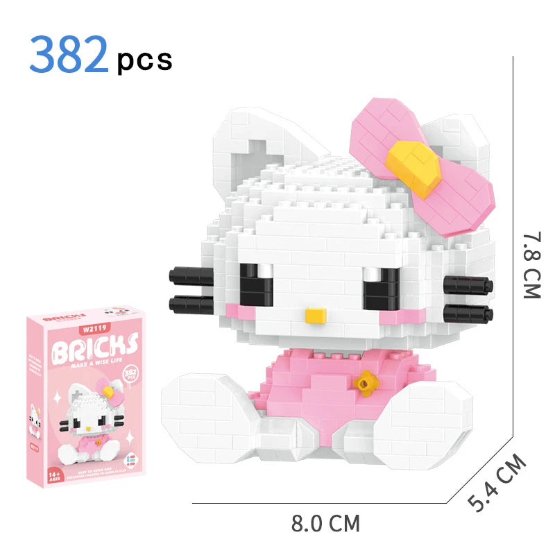 Cinnamoroll Cartoon Block Character Assembled Model Building Block Dolls Toy Children Gift