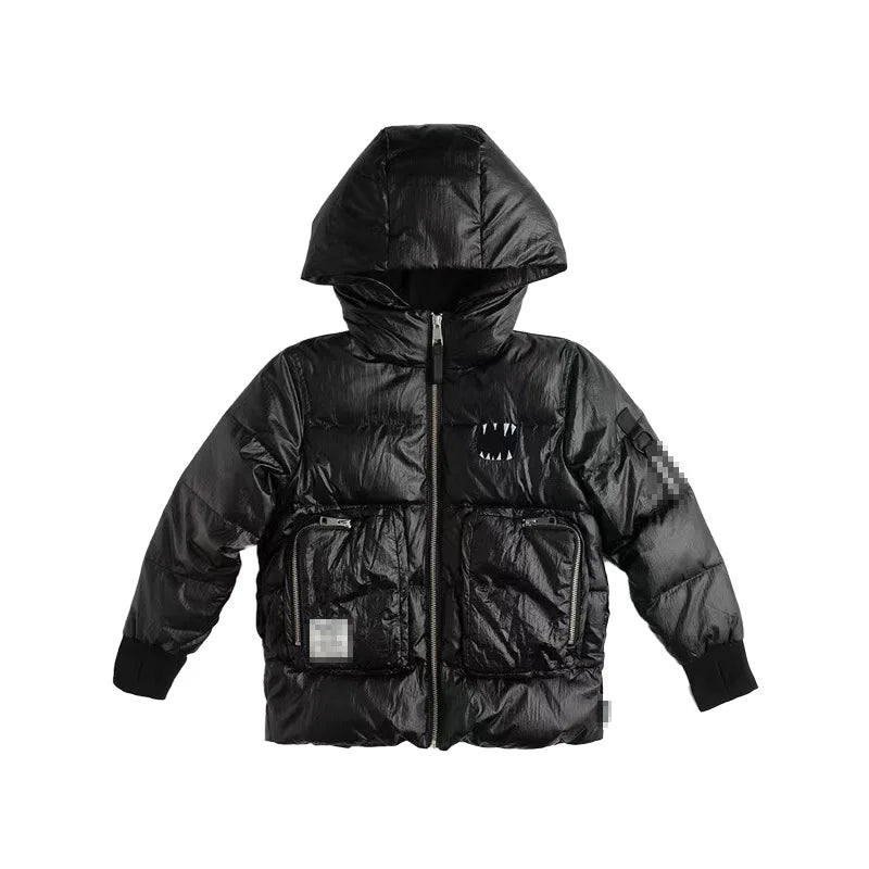 Kids winter down jacket and down vest jacket