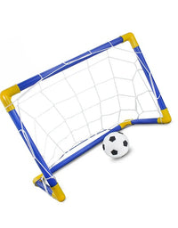 Folding Mini Football Soccer Ball Plastic Removable Goal Post Net Set High-strength Kids Indoor Outdoor Child Birthday Gift
