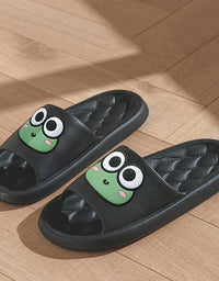 Summer Beach Slides Bathroom Anti Slip Slipper Non-Slip Home Flip Flops Cartoon Frog Soft Sandals
