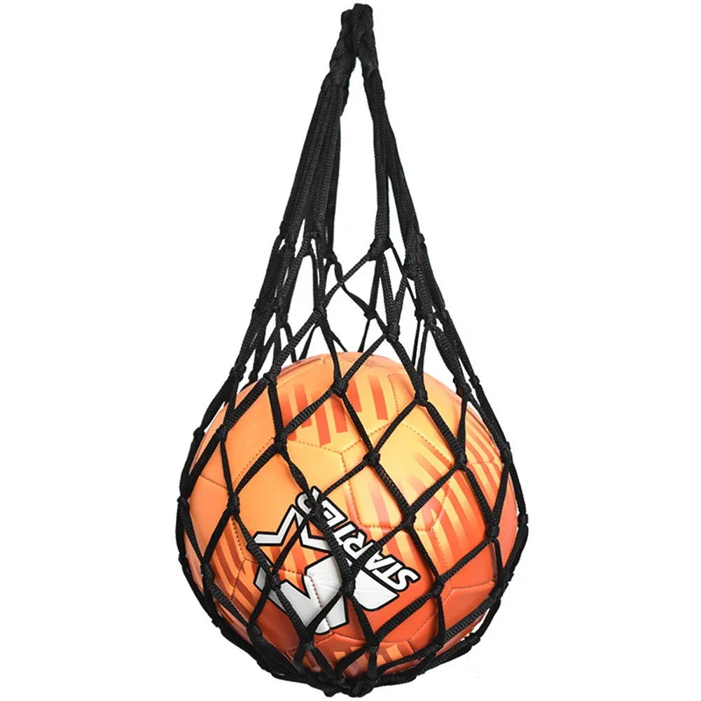 Net Soccer Volleyball Drawstring Ball Storage Bag Youth Football Self Trainer Nylon Bold Storage Bag Football Accessories