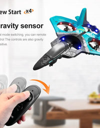 V17 RC Remote Control Airplane 2.4G Remote Control Fighter Hobby Plane Glider Airplane EPP Foam Toys RC Drone Kids Gift
