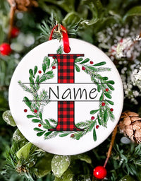 Personalized Christmas Baby Ornament Custom Name Xmas Infant Keepsake Gift Christmas Photography Accessories Christmas Ornament
