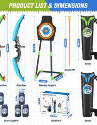 Bow And Arrows For Children Kids Archery Bow Practice Recurve Bow Outdoor Sports Game Hunting Shooting Toy Boys Gift Bow Kit Set
