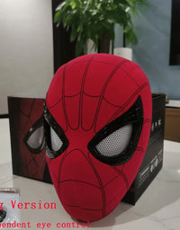 Mascara Spiderman Headgear Mask Cosplay Moving Eyes Mask Spider Man 1:1 Elastic Toys Adults Kids Gift ﻿
