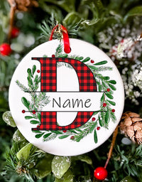 Personalized Christmas Baby Ornament Custom Name Xmas Infant Keepsake Gift Christmas Photography Accessories Christmas Ornament
