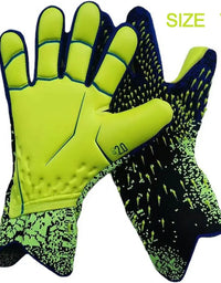 Goalkeeper Gloves Strong Grip for Soccer Goalie Goalkeeper Gloves with Size 6/7/8/9/10 Football Gloves for Kids Youth and Adult
