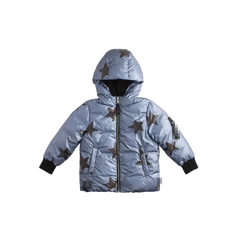 Kids winter down jacket and down vest jacket