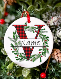 Personalized Christmas Baby Ornament Custom Name Xmas Infant Keepsake Gift Christmas Photography Accessories Christmas Ornament
