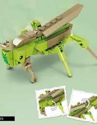 City Creativity Animal Insect Bees Dragonflies Ants Mantis Ladybugs Snails Model Building Blocks Bricks Toys For Gift
