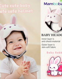 Mambobaby Safe Anti-Shock Baby Helmet Toddler Head Protector Headgear for Infant Learn Crawl, Walk Prevent Injury from Bump Fall
