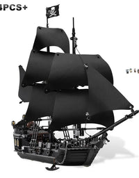 Ghost ship Pirates of the Caribbean Building blocks Queen Anne Revenge Battleship Black Pearl Ship Model Bricks toy kid gift
