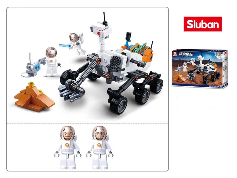 SLUBAN Curiosity Mars Rover Building Blocks Interstellar Exploration Series Assembly Model Children's Toy  Birthday Gift