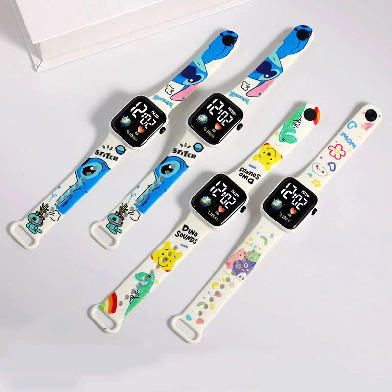 Stitch Disney Children Watches Girls Reloj Inteligente Para Niños Niña Reloj Digital Watch Women Relógio Infantil Children Clock