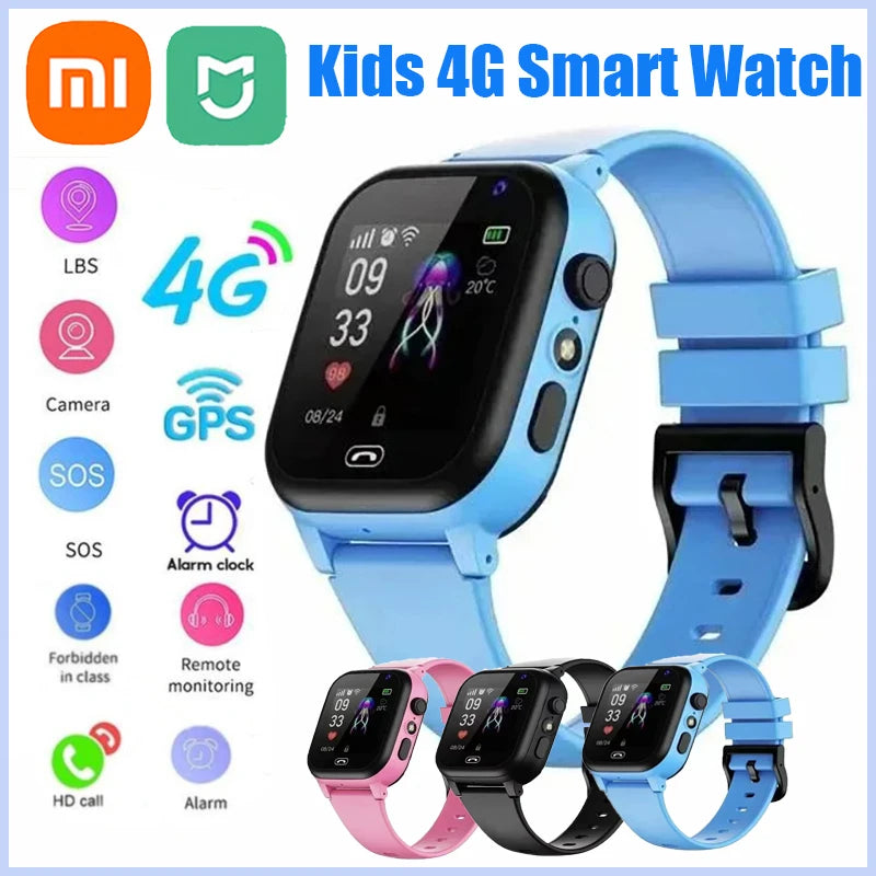 Kids 4G Smart Watch SOS GPS Location Sim Card Call Child SmartWatch Camera Waterproof Watch For Boys Girls Present