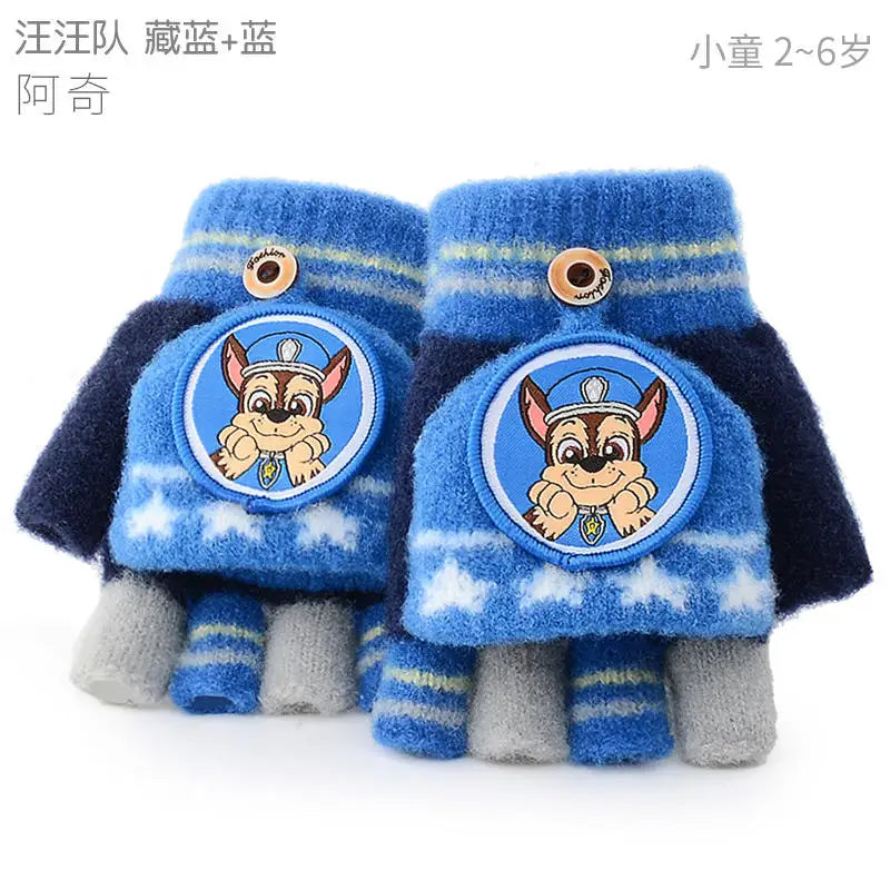 Genuine Paw Patrol Winter KIDS Glove Chase Marshall Skye Everest Rubble Zuma Rocky Girl Boy Outdoor Mittens Children Gift 2-10T