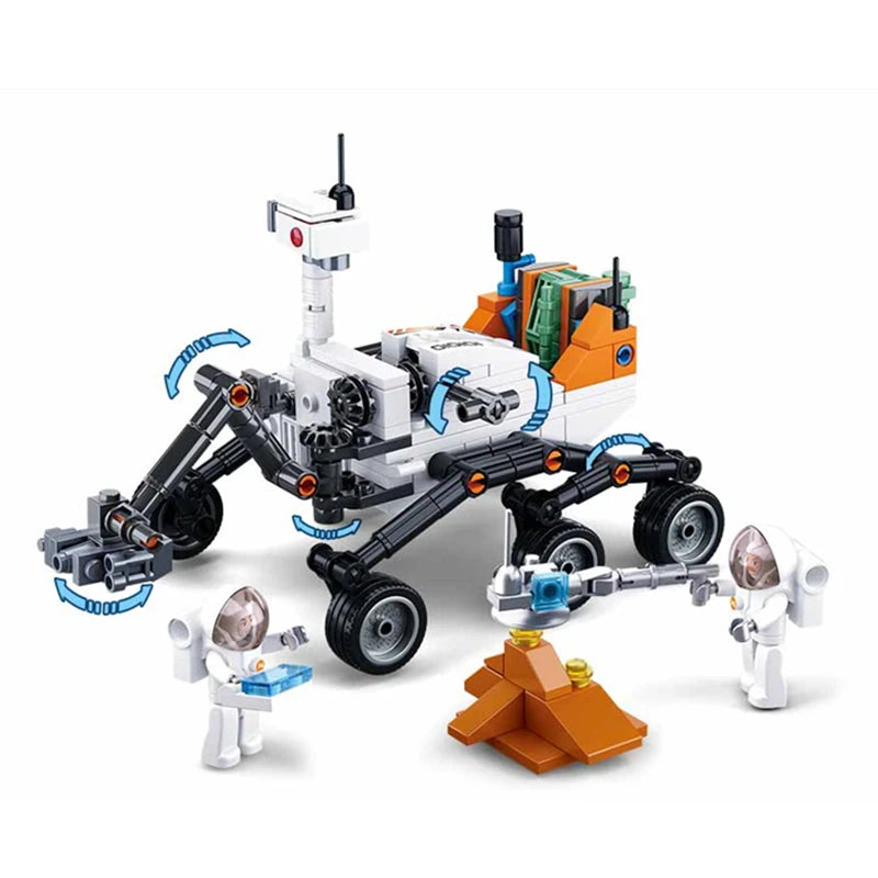 SLUBAN Curiosity Mars Rover Building Blocks Interstellar Exploration Series Assembly Model Children's Toy  Birthday Gift