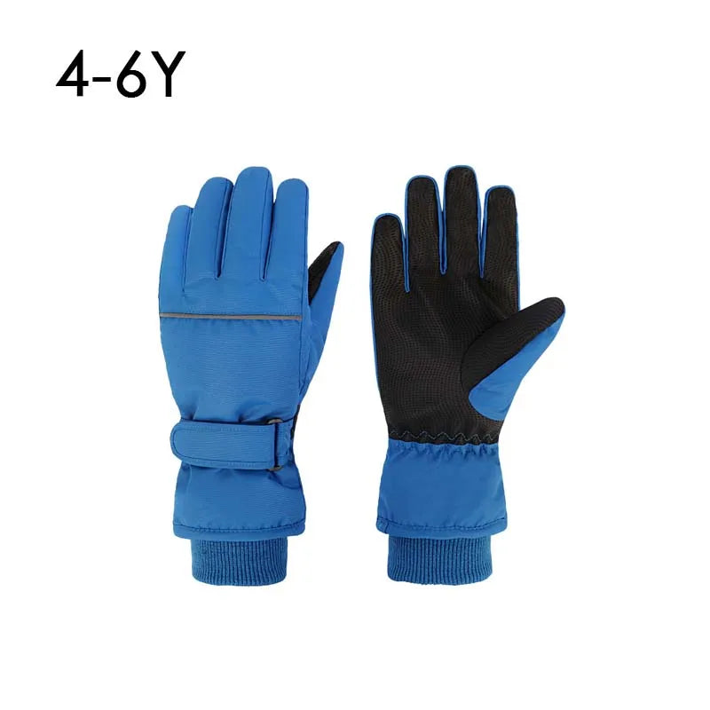 High Quality Kids Ski Gloves Winter Snowboard Snow Children Glove for Boys Girl Waterproof Thicken Mittens Keep Finger Warm 2023