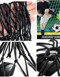 Soccer Return Trainer Net Fits Ball Size 3 4 5 Soccer Training Aids Soccer Ball Net Kicker for Youth Adults Training Equipment
