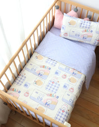 3 Pcs Baby Crib Bedding Set Cotton Bed Linens Boy Girl Cot kit Include Pillowcase Sheet Duvet Cover Children Room Decoration
