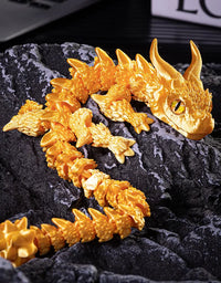 30cm 3D Print Akatsuki Magic Dragon Model Multi-joint Movable Fish Tank Gaming Table Home Decoration Desk Ornament Toy
