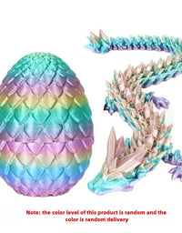 1/2PCS 3D Printed Dragon Egg with Dragon Full Articulated Dragon Modle Movable Rotatable Articulated Desktop Ornament Kid Toy
