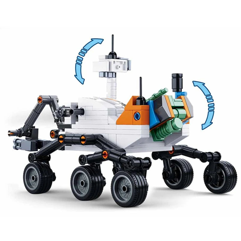 SLUBAN Curiosity Mars Rover Building Blocks Interstellar Exploration Series Assembly Model Children's Toy  Birthday Gift