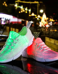 Luminous Sneaker Boy Men Women LED Light Shoes Girl Glowing Children Flashing With Light Adult USB Charge Kids Fiber Optic Shoes
