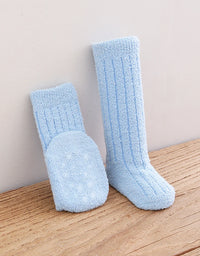 Kids Socks Thick Cold Winter Socks Super Warm Baby Snow Socks Christmas Gifts Coral Fleece Silicone Non-slip Floor Socks
