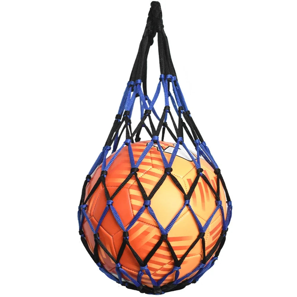 Net Soccer Volleyball Drawstring Ball Storage Bag Youth Football Self Trainer Nylon Bold Storage Bag Football Accessories