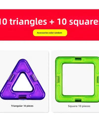 Large Magnetic Tile Blocks Children's Educational Toys Brain Teaser Intelligence Development Cross-Border Popular Loose Pieces
