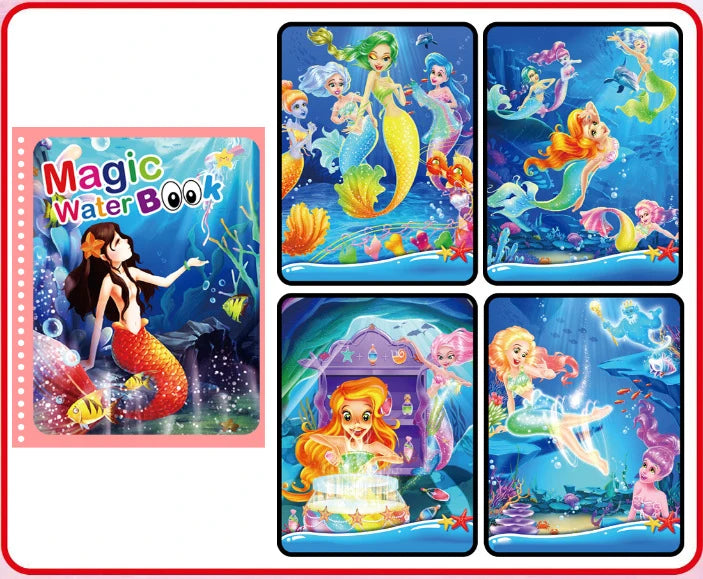 Kids Magic Water Drawing Books Coloring Books Painting Toys for Kids Birthday Christmas New Year Gift for Boys and Girls