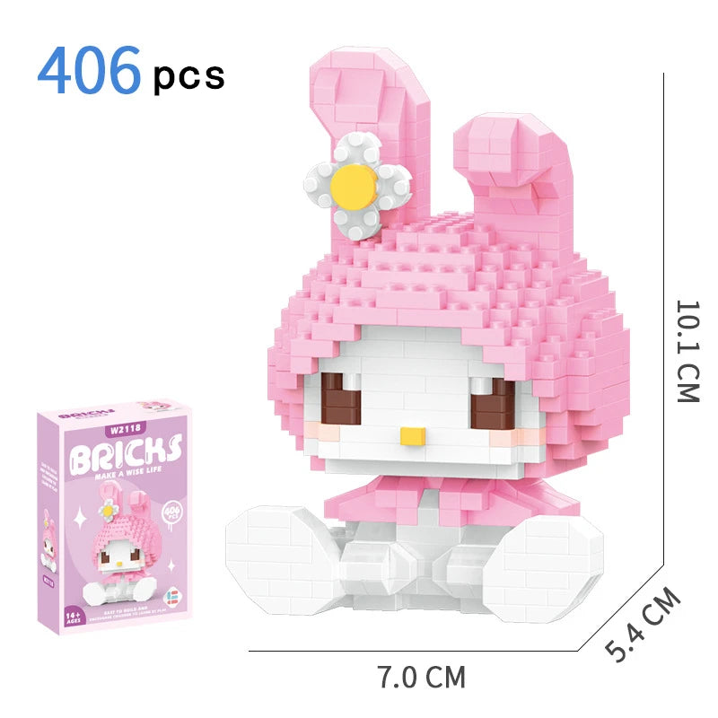 Cinnamoroll Cartoon Block Character Assembled Model Building Block Dolls Toy Children Gift