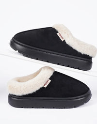 Kidmi Winter Women Shoes Casual House Shoes For Men 2024 Outdoor Warm Cotton Shoes For Women Indoor Plush Padded Slippers Female
