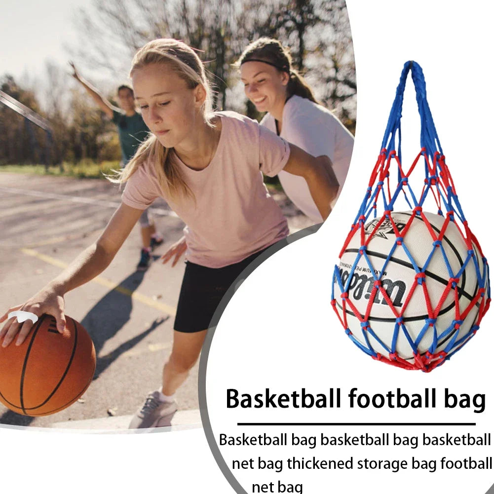 Net Soccer Volleyball Drawstring Ball Storage Bag Youth Football Self Trainer Nylon Bold Storage Bag Football Accessories