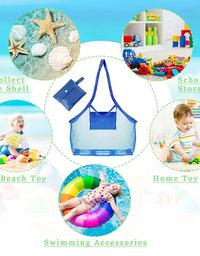 Children Sand Away Protable Mesh Bag Kids Toys Storage Bags Swimming Large Beach Bag Clothes Toy Storage Sundries Backpack
