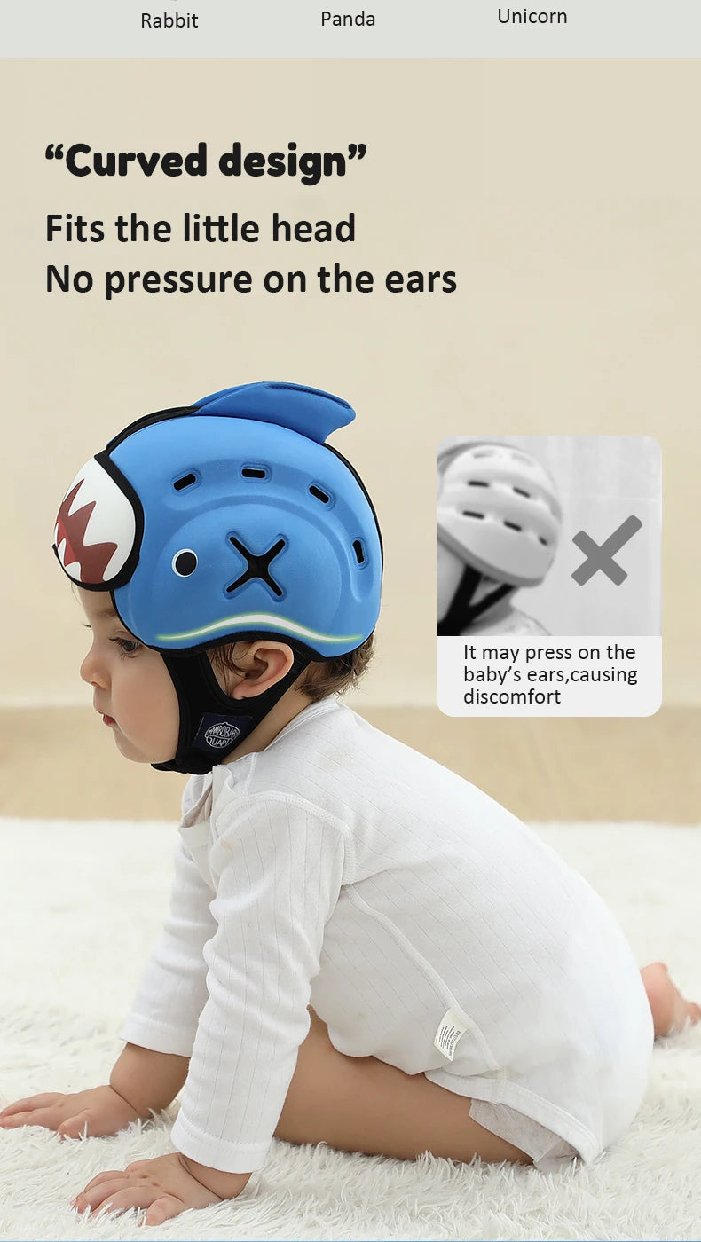 Mambobaby Safe Anti-Shock Baby Helmet Toddler Head Protector Headgear for Infant Learn Crawl, Walk Prevent Injury from Bump Fall