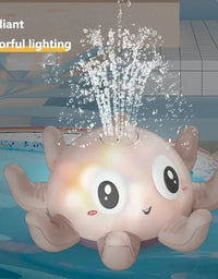 Baby Bath Toys Electric Octopus Automatic Sprinkler Bathtub Toy Swim Pool Bathing Toys with Music LED Light For Kids Gift
