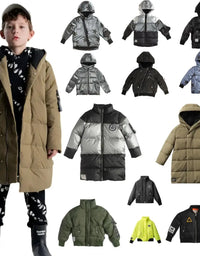 Kids winter down jacket and down vest jacket
