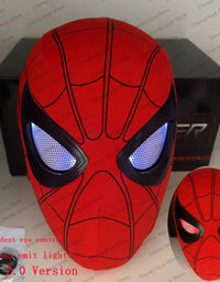 Mascara Spiderman Headgear Mask Cosplay Moving Eyes Mask Spider Man 1:1 Elastic Toys Adults Kids Gift ﻿
