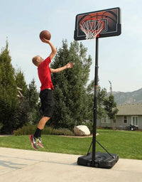 Basketball stand Height Adjustable Portable Basketball System Basketball Training Equipment 44 Inch Backboard Team Sports
